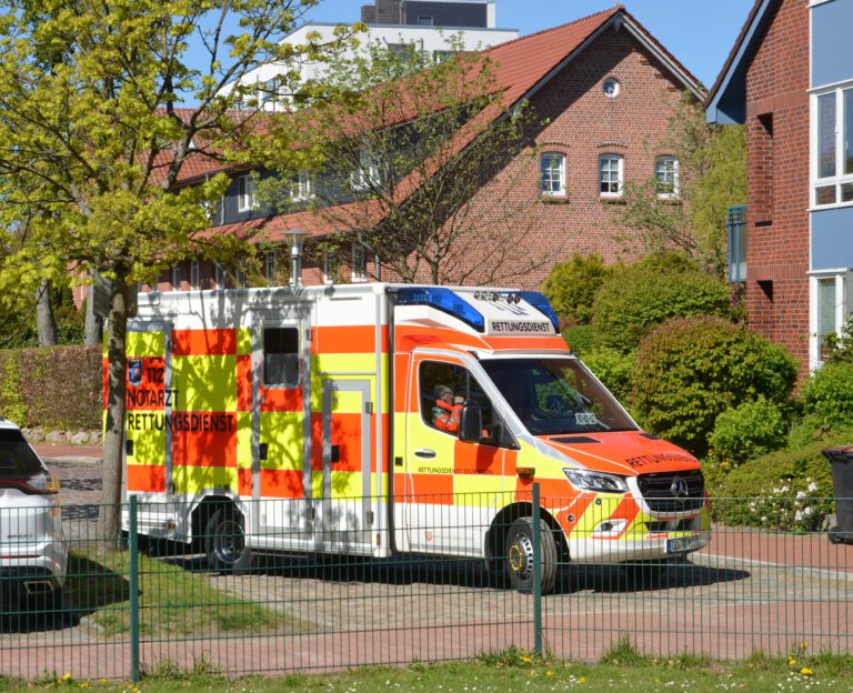 Besuch vom Rettungsdienst Stormarn in der Kinderinsel